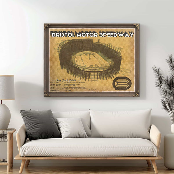Bristol Speedway NASCAR Race Track Print