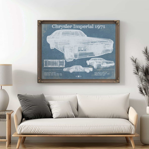 Chrysler Imperial 1971 Vintage Car Print