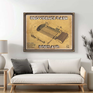 Portland Timbers F.C. - Providence Park Vintage MLS Soccer Print