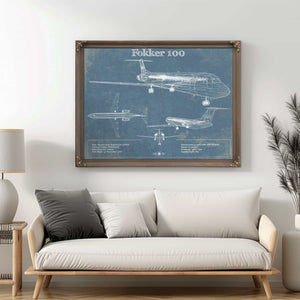 Fokker 100 Jet Wall Art