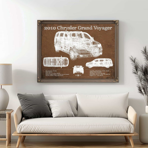 2010 Chrysler Grand Voyager Vintage Blueprint Auto Print