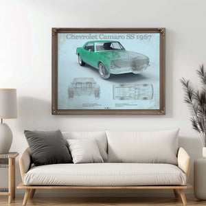 1967 Camaro SS 1967 Original Vintage Car Print