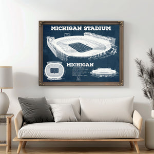 Michigan State Spartans - Spartan Stadium Vintage Football Team Art