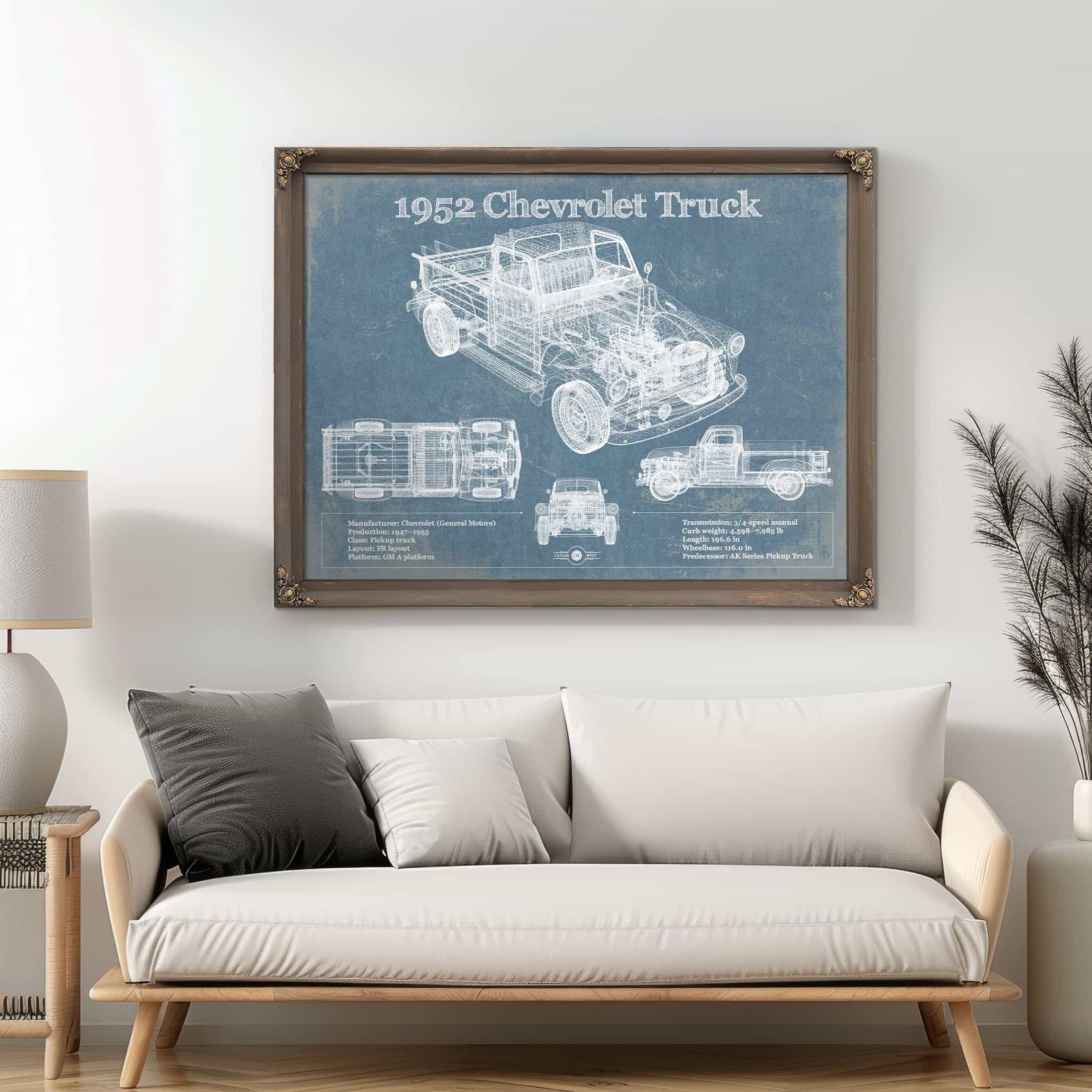 1952 Chevrolet Wall Art Print | Cutler West