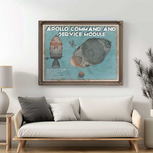 Apollo command and service module NASA Aviation Space Print