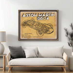 Aston Martin DB9 Blueprint Vintage Auto Print