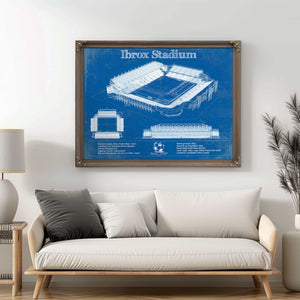Rangers Football Club Ibrox Stadium Soccer Print