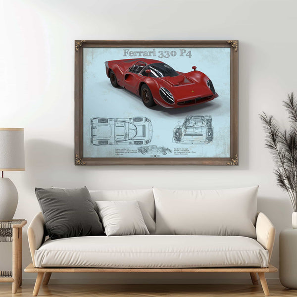 Ferrari 330 P4 Vintage Sports Car Print