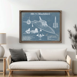 SR-71 Blackbird Black Version - Aircraft Original Military Wall Art