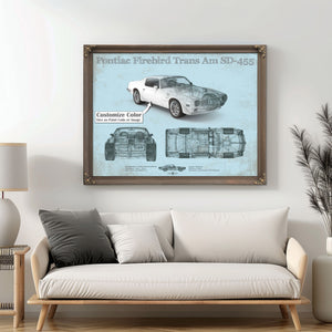 Pontiac Firebird Trans Am SD 455 (1973) Vintage Auto Print
