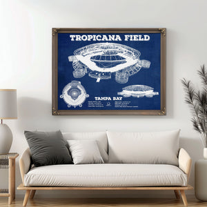 Tampa Bay Rays Tropicana Field Vintage Wall Art