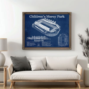 Kansas City Children's Mercy Park Vintage Soccer MLS Print