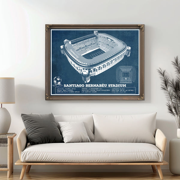 Real Madrid Football Club - Santiago Bernabeu Stadium Soccer Print