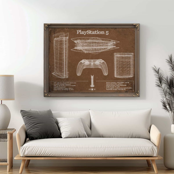 Playstation 5 Blueprint Original Wall Art