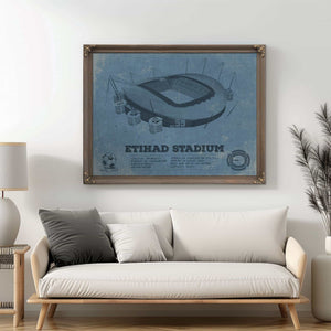 Manchester City FC- Etihad Stadium Soccer Print