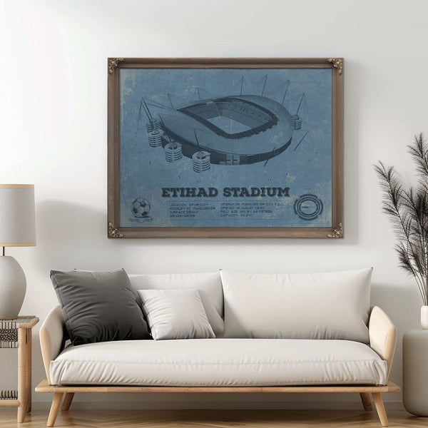 Manchester City FC- Etihad Stadium Soccer Print