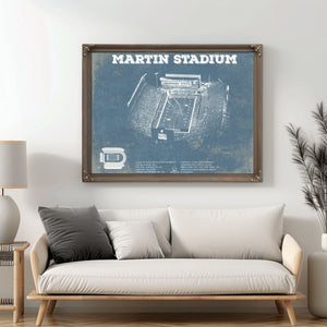 Washington State Cougars Martin Stadium Vintage Art Print