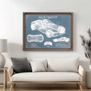2016 Opel GT Concept Original Vintage Car Print