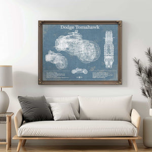 Dodge Tomahawk Vintage Blueprint Auto Print