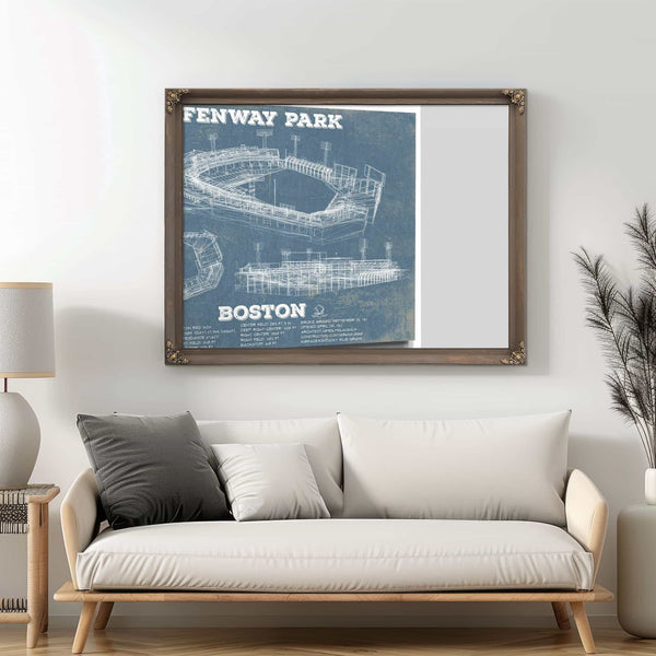Vintage Boston Red Sox - Fenway Park Baseball Print