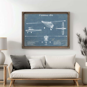 Cessna 182 Original Blueprint Art