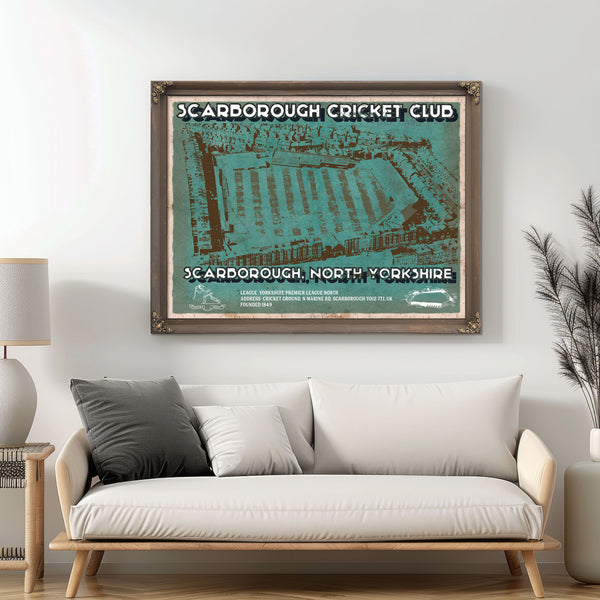 Scarborough Cricket - Vintage Cricket UK Print