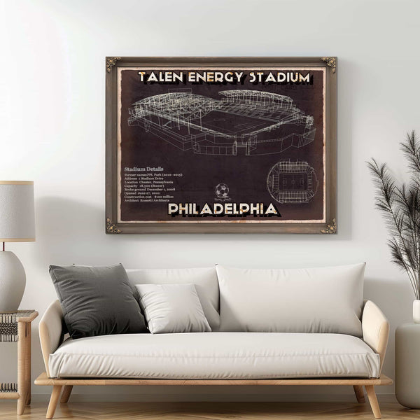Philadelphia Union F.C. -  Vintage Talen Energy Stadium MLS Soccer Print