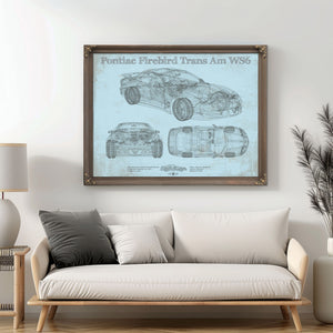 Pontiac Firebird Trans Am WS6 Vintage Auto Print