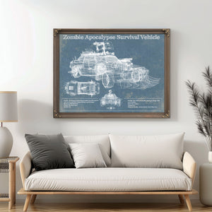 Zombie Apocalypse Survival Vehicle Original Patent Print