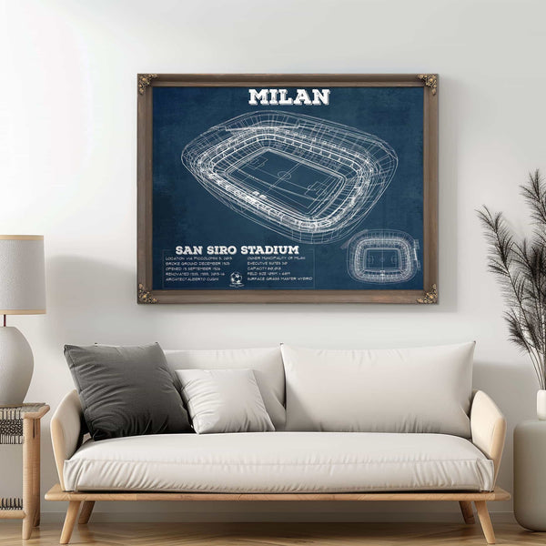 AC Milan San Siro Stadium Soccer Print
