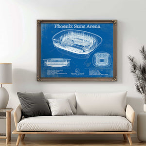 Phoenix Suns - Vintage Phoenix Suns Arena NBA Print