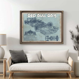 Red Bull RB15 2019 Blueprint Formula One Race Car Print
