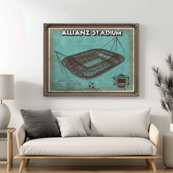 Juventus Football Club Allianz Stadium Stadium Soccer Team Color Print