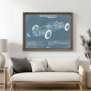 Brabham BT3 Formula One Racing Car Vintage Auto Print