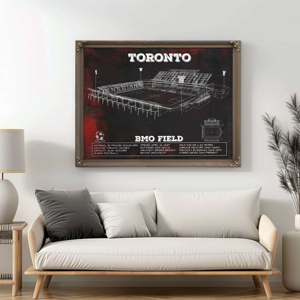 Toronto F.C. - BMO Field Vintage MLS Soccer Print 2