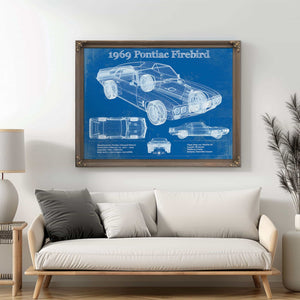 1969 Pontiac Firebird 400 Vintage Auto Print