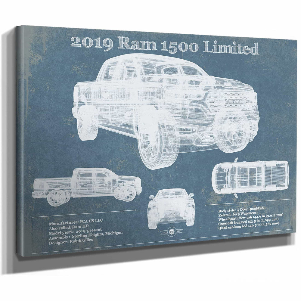 2019 Ram 1500 Limited Vintage Blueprint Auto Print