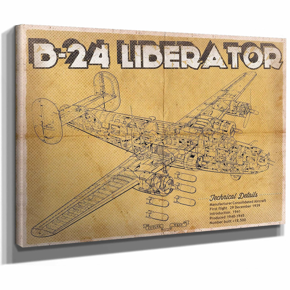 Boeing B-29 Superfortress Patent Blueprint Original Military Wall Art