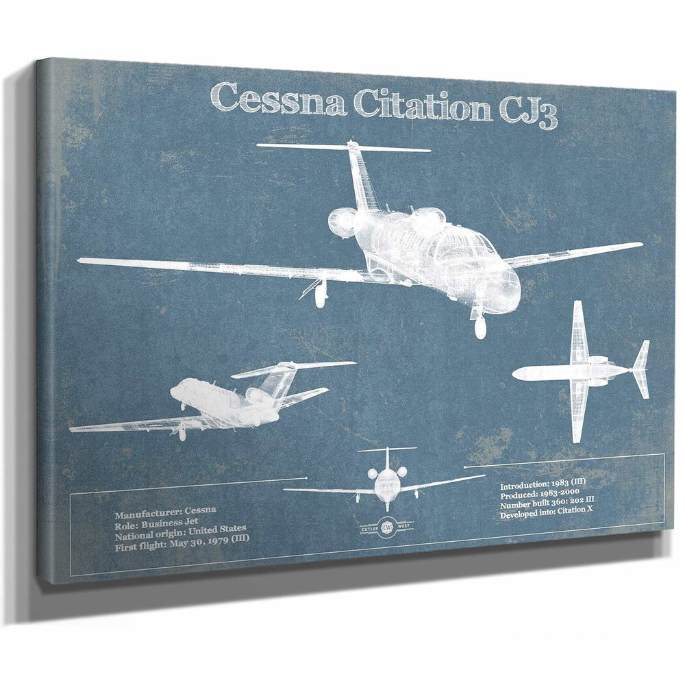 Cessna Citation CJ3 Original Blueprint Art