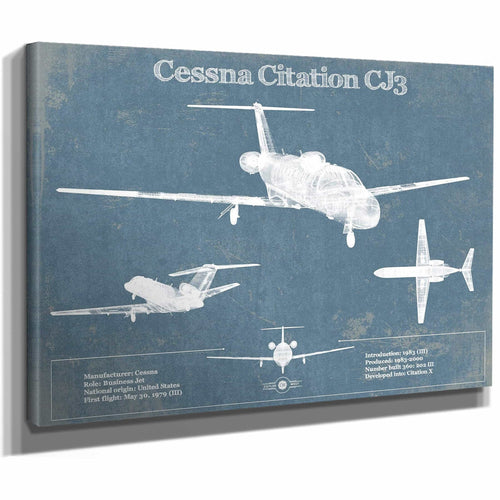 Cessna Citation CJ3 Original Blueprint Art