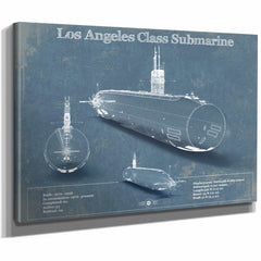 Los Angeles-class submarine Blueprint Patent Original Art