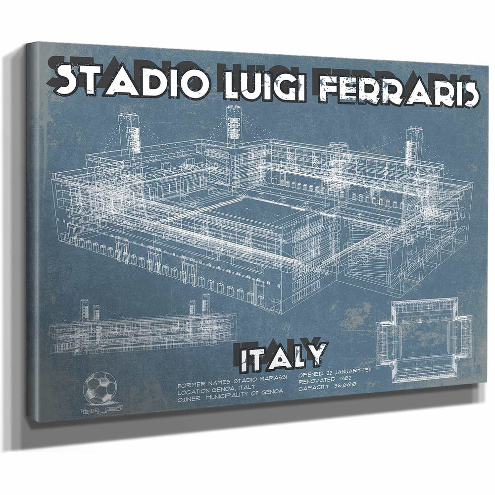 Genoa C.F.C. Italy Football Stadio Luigi Ferraris Stadium Soccer Print