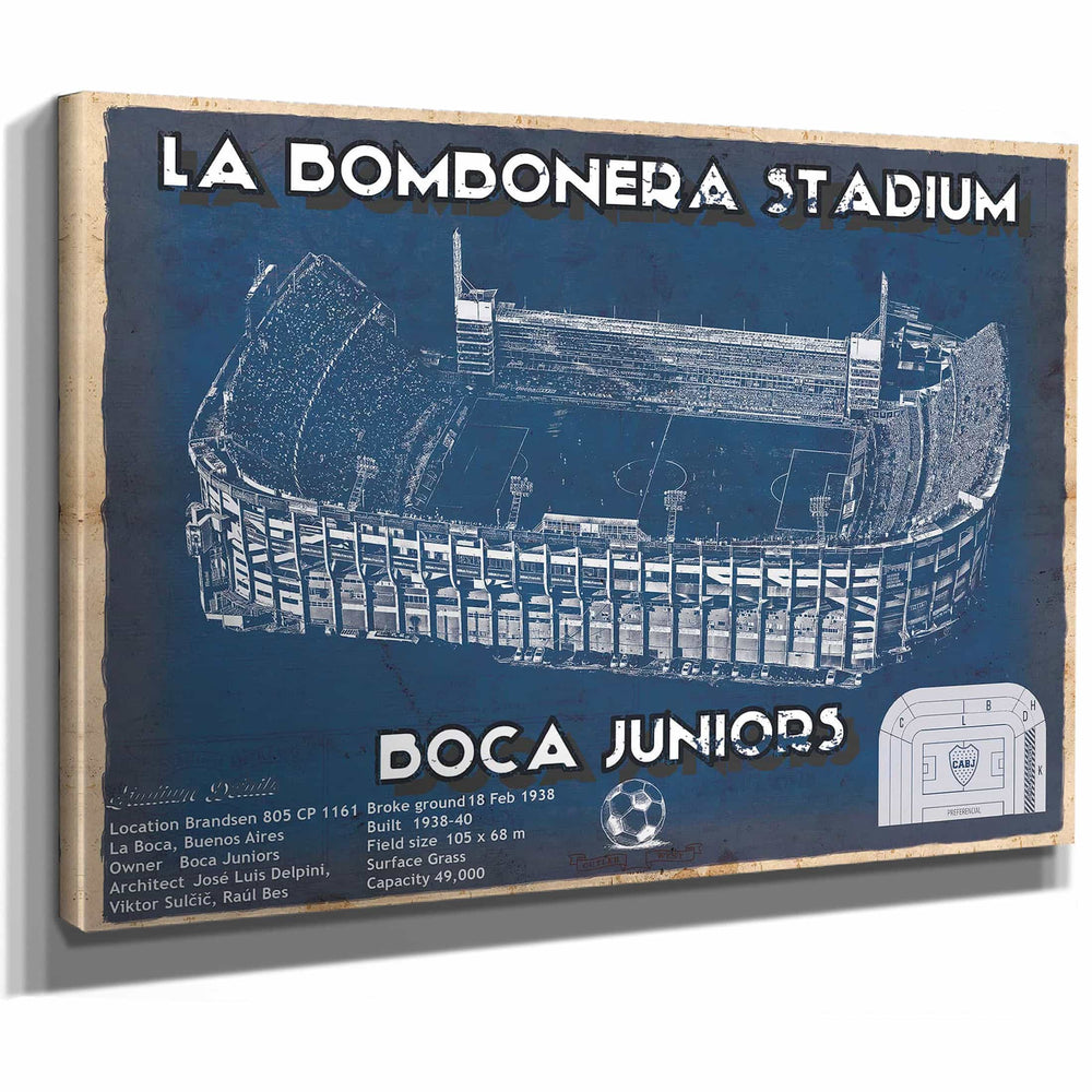 Boca Juniors F.C - La Bombonera Stadium Soccer Print