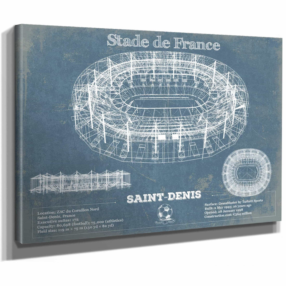 Stade de France Vintage Soccer Stadium Print