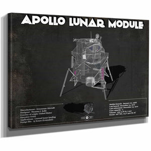 Apollo Lunar Module (LEM) NASA Aviation Blueprint Print