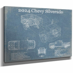 2024 Chevrolet Silverado Vintage Blueprint Auto Print