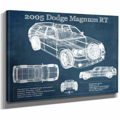 2005 Dodge Magnum RT Vintage Blueprint Auto Print