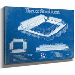 Rangers Football Club Ibrox Stadium Soccer Print