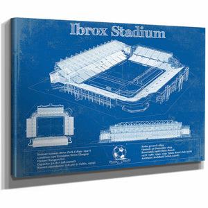 Rangers Football Club Ibrox Stadium Soccer Print
