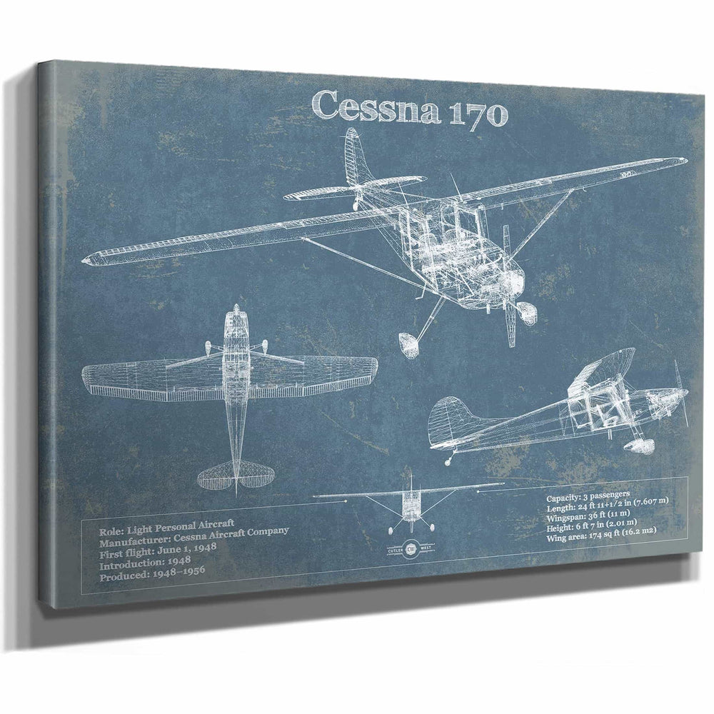 Cessna 170 Original Blueprint Art